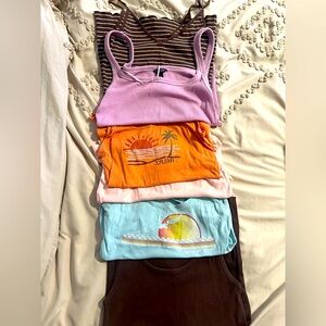 Lot of 6 American Eagle tanks size M